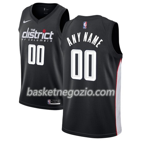 Canotte Uomo Washington Wizards Personalizzate 2018-19 Nike City Edition Nero Swingman